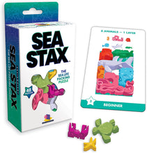 Load image into Gallery viewer, Brainwright Cat STAX The Perrfect Puzzle, Dog Pile The Pup &amp; Sea STAX The Deep Sea Creature Shaped Pattern Puzzle Packing Game