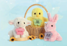 Load image into Gallery viewer, Aurora Set of 3: Spring Bits 5" Chick, Lamb, and Bunny