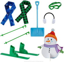 Load image into Gallery viewer, The Elf on the Shelf Claus Couture Slopes and Streets Standing Outfit Set: Stand-n-Scoot Scooter, Snow Play Ski Set, and Joy Bag