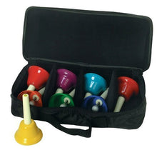 Load image into Gallery viewer, Rhythm Band 8 Note Metal Hand Bells Set of 8 with Case for 8-Note Hand Bells