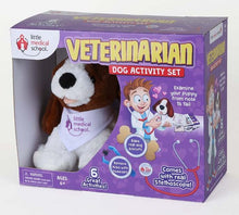 Load image into Gallery viewer, Little Medical School Pet Vet Play Set with Plush Dog and Real Working Stethoscope