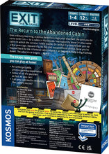 Load image into Gallery viewer, EXIT: The Return to The Abandoned Cabin: Card-Based at-Home Escape Room Collaborative Experience