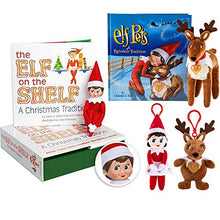 Load image into Gallery viewer, The Elf on the Shelf Starter Set: Light Girl Scout Elf, Reindeer Elf Pet &amp; Matching 4" Plushee Pals