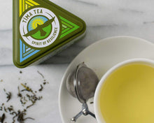 Load image into Gallery viewer, Tima Tea Tin Set: Organic Fair Trade White Tea 2.5 oz &amp; Green Tea 2.0 oz Includes Myriads Bag