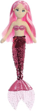 Load image into Gallery viewer, Aurora World 18" Sea Sparkles Plush Mermaids Set of 4: Ava, Jenna, Isla &amp; Miya with Drawstring Bag