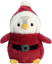Load image into Gallery viewer, Aurora PomPom Penguin Holiday Bundle: PomPom Santa, Dragon and Unicorn, with Drawstring Bag