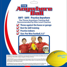 Load image into Gallery viewer, Thin Air Brands Anywhere Ball Brand Kids Foam Football - Super Soft for Junior Football - Yellow