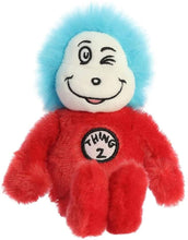 Load image into Gallery viewer, Aurora Dr. Seuss Plush Set of 3: Cat in The Hat 8 Inch, Thing 1, Thing 2 7 Inch, Myriads Drawstring Bag