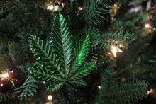 Load image into Gallery viewer, Kurt Adler 4.25" Merry Marijuana Christmas Ornament Set of 3: 1 Happy Holidaze &amp; 2 Shimmery Green