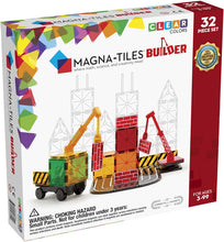 Load image into Gallery viewer, Magna-Tiles Builder Set, The Original Magnetic Building Tiles for Creative Open-Ended Play, Educational Toys for Children Ages 3 Years + (32 Pieces)