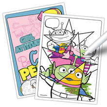 Load image into Gallery viewer, Disney PIXAR No Mess Activity and Coloring Book 4 Pack: Toy Story, Aladdin, The Incredibles, and Spiderman