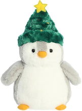 Load image into Gallery viewer, Aurora Pompom Holiday Penguin Plush - Festive Hat, 12"