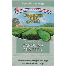 Load image into Gallery viewer, Charleston Tea Garden Carolina Mint Tea Pyramid Teabags, 12 Count