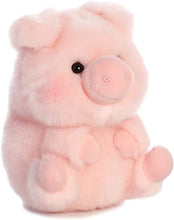 Load image into Gallery viewer, Aurora Rolly Pet Plush 3 Pack: Chickadee Chick, Lively Bunny, Prankster Pig &amp; Drawstring Bag