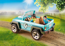 Load image into Gallery viewer, PLAYMOBIL Car with Pony Trailer