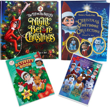 Load image into Gallery viewer, The Elf on the Shelf Family Night Activity Set of 4: Night Before Christmas, A Christmas Storybook Collection, Santa's North Pole Friends: Activity Book, and Elf Pets: A Holiday Triple Feature DVD