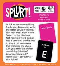 Load image into Gallery viewer, Gamewright Party Game Set of 3: That's It!, Splurt and Hit List with Drawstring Giftbag