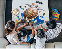Load image into Gallery viewer, Madd Capp Puzzles Jr. - I AM Lil’ SEA TURTLE - Animal-Shaped Jigsaw Puzzle, 100 Pieces