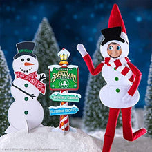 Load image into Gallery viewer, Elf on the Shelf Snowy Set: Magic Portal Door and Slide, Silly Snowman, Snowflake Sled &amp; Scarf