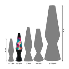 Load image into Gallery viewer, Schylling Lava Lamp - Graffiti White//Clear Liquid/Black Base 14.5"