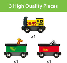 Load image into Gallery viewer, BRIO World - Safari Train 3 Piece Toy Train Accessory for Kids Age 3 and Up