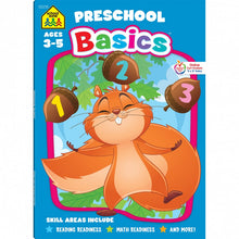 Load image into Gallery viewer, School Zone Preschool Basics Workbook for ages 3-5, 64 pages by Joan Hoffman (Paperback)