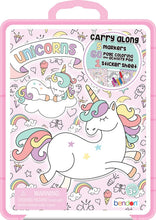 Load image into Gallery viewer, Bendon Unicorns Carry Along Plastic Case
