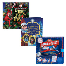 Load image into Gallery viewer, The Elf on the Shelf Christmas Time Bundle of 3: The Night Before Christmas Storybook, Scout Elf Letters to Santa Kit, and Christmas Storybook Collection