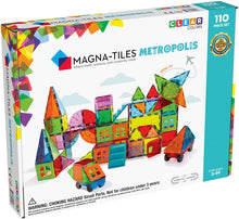 Load image into Gallery viewer, Magna Tiles Metropolis Set, The Original Magnetic Building Tiles for Creative Open-Ended Play, Educational Toys for Children Ages 3 Years + (110 Pieces)