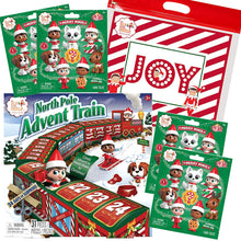 Load image into Gallery viewer, The Elf on the Shelf North Pole Advent Calendar Train, 4 Merry Mini Mystery Bags &amp; Exclusive Joy Bag