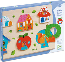 Load image into Gallery viewer, Coucou House Wooden Puzzle