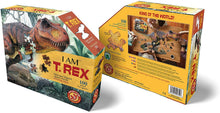 Load image into Gallery viewer, Madd Capp Puzzles Jr. - I AM T REX Animal-Shaped Jigsaw Puzzle, 100 Pieces