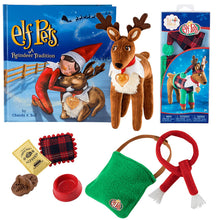 Load image into Gallery viewer, Elf on the Shelf Pets Reindeer with Reindeer Pajamas and Elf Pets Accessories Kit