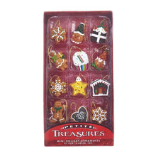 Load image into Gallery viewer, Kurt Adlery Mini Tree Christmas Decoration and Gold Tree-Topper Set