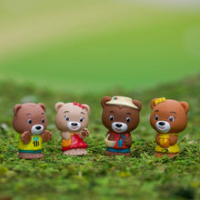 Load image into Gallery viewer, Fat Brain Toys Timber Tots Set of 3 Doll Families: Pawpaw, Nutnut and Twitwit with Drawstring Bag