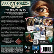 Load image into Gallery viewer, Arkham Horror The Card Game The Dunwich Legacy Deluxe EXPANSION | Horror Game | Mystery Game | Cooperative Card Game | Ages 14+ | 1-2 Players | Avg. Playtime 1-2 Hours