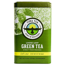 Load image into Gallery viewer, Tima Tea Organic Fair Trade Green Loose Leaf Tea 2.5 oz.