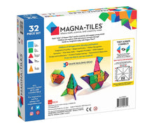 Load image into Gallery viewer, Magna-Tiles 32-Piece Clear Colors Set, The Original Magnetic Building Tiles For Creative Open-Ended Play, Educational Toys For Children Ages 3 Years +