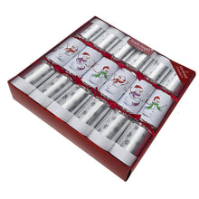 Load image into Gallery viewer, Robin Reed English Holiday Christmas Crackers, Pack of 6 x 13" - Racing Snowman