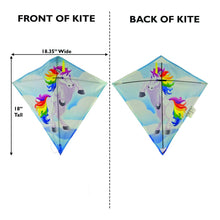 Load image into Gallery viewer, WindNSun Mini Diamond Unicorn Nylon Kite