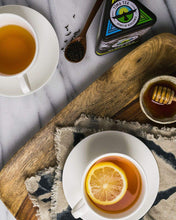 Load image into Gallery viewer, Tima Tea Gourmet Tin Set: Organic Fair Trade Black Orange Pekoe &amp; Silver Teas With Gift Bag