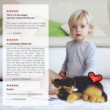 Load image into Gallery viewer, Original Petzzz German Shepherd, Realistic, Lifelike Stuffed Interactive Pet Toy