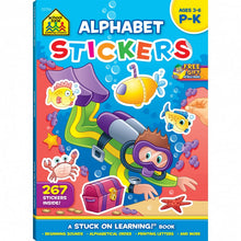 Load image into Gallery viewer, Alphabet Stickers Workbook P-K Ages 4-6
