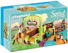 Load image into Gallery viewer, PLAYMOBIL Spirit Riding Free Lucky &amp; Spirit with Horse Stall Playset