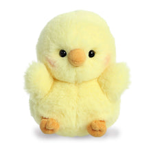 Load image into Gallery viewer, Aurora Rolly Pets Farm Set of 4 Plushies: Bray Donkey, Chickadee Chick, Prankster Pig and Bunbun Bunny, with Myriads Drawstring Bag