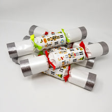 Load image into Gallery viewer, Robin Reed English Holiday Christmas Crackers, Pack of 6 x 12" - Silver Nutcracker