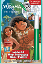 Load image into Gallery viewer, Disney's Moana Invisible Magic Ink and Sticker Set