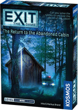 Load image into Gallery viewer, EXIT: The Return to The Abandoned Cabin: Card-Based at-Home Escape Room Collaborative Experience