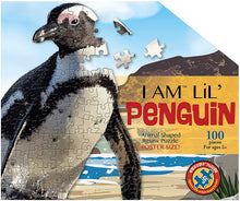 Load image into Gallery viewer, Madd Capp Puzzles Jr. - I AM LiL’ PENGUIN Animal-Shaped Jigsaw Puzzle, 100 Pieces