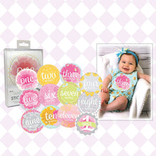 Load image into Gallery viewer, Stephan Baby My First Year Monthly Sticker Photo-Op Set for Girls